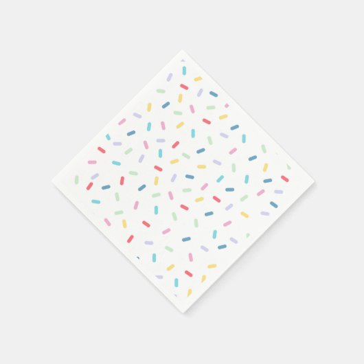 Rainbow Sprinkles Serviette (Ecke)