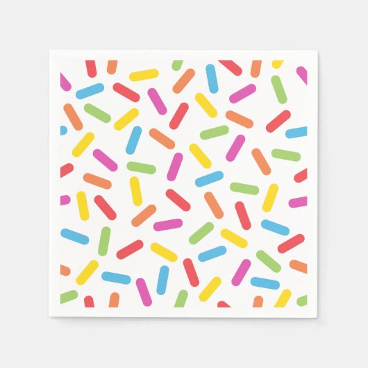 Rainbow Sprinkles Serviette (Vorderseite)