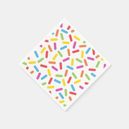 Rainbow Sprinkles Serviette (Ecke)