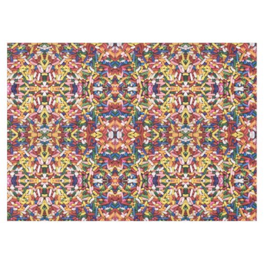 Rainbow Sprinkles Tischdecke (Vorderseite (Horizontal))