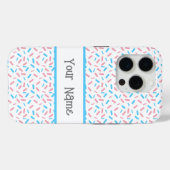 Rainbow Sprinkles Transgender Pride Flag Case-Mate iPhone Hülle (Rückseite (Horizontal))