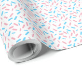 Rainbow Sprinkles Transgender Pride Flag Geschenkpapier (Rolleneckpunkt)