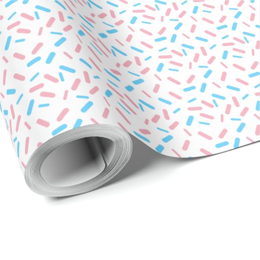 Rainbow Sprinkles Transgender Pride Flag Geschenkpapier (Rolleneckpunkt)