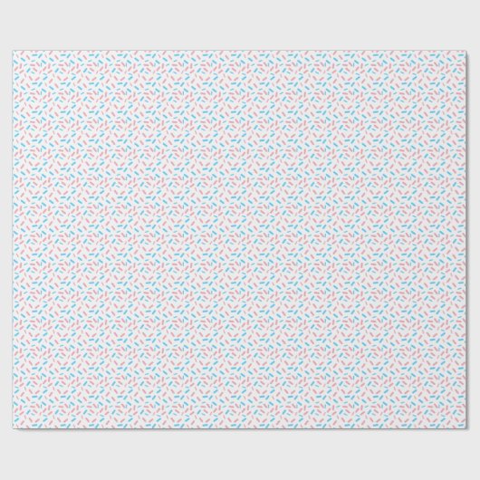Rainbow Sprinkles Transgender Pride Flag Geschenkpapier (Flach)