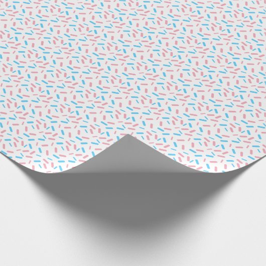 Rainbow Sprinkles Transgender Pride Flag Geschenkpapier (Ecke)