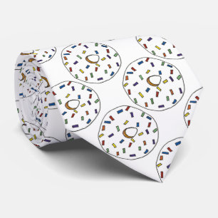 Rainbow Sprinkles Vanilla Donut Doughnut Food Kraw Krawatte