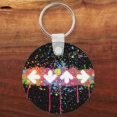 Rainbow Spritzer Arrows Schlüsselanhänger (Vorderseite)