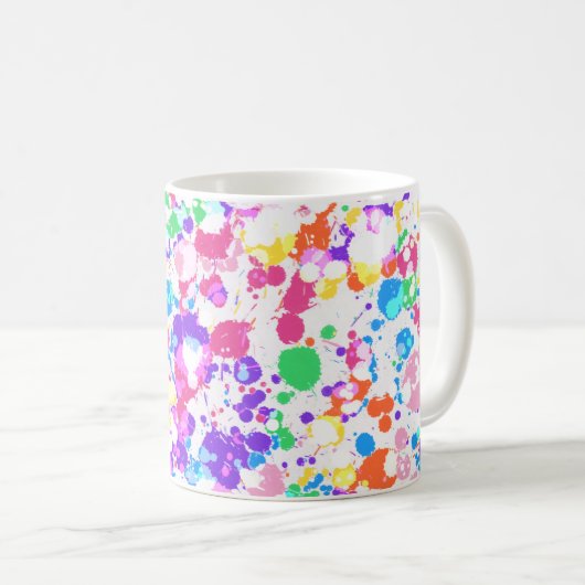 Rainbow Spritzer Art Colorado Kaffeetasse (VorderseiteRechts)