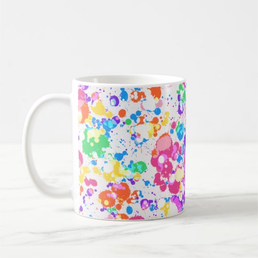 Rainbow Spritzer Art Colorado Kaffeetasse (Links)