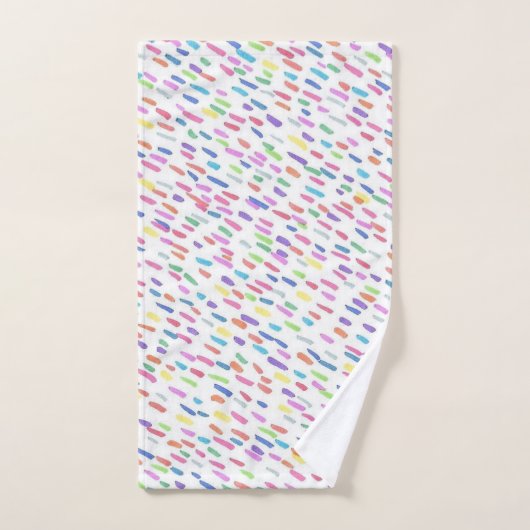 Rainbow-Spritzer Badhandtuch Set (Handtuch)