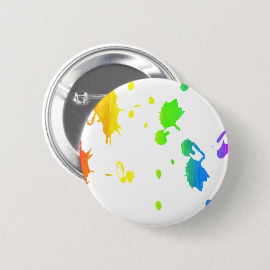 Rainbow-Spritzer Button (Vorne & Hinten)