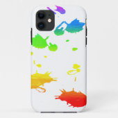 Rainbow-Spritzer Case-Mate iPhone Gehäuse Hülle (Rückseite)