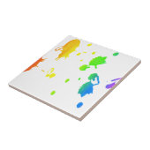 Rainbow-Spritzer Fliese (Seite)