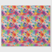Rainbow-Spritzer Geschenkpapier (Flach)