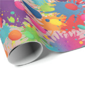 Rainbow-Spritzer Geschenkpapier (Rolleneckpunkt)