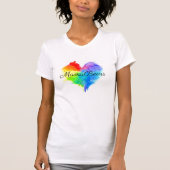 Rainbow Spritzer Herzstück Shirt (Vorderseite)