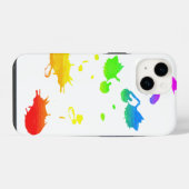 Rainbow-Spritzer iPhone Hülle (Rückseite (Horizontal))