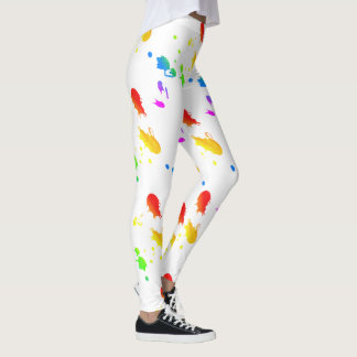Rainbow-Spritzer Leggings