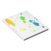 Rainbow-Spritzer Notizblock (angewinkelt)