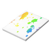 Rainbow-Spritzer Notizblock (Rotiert)