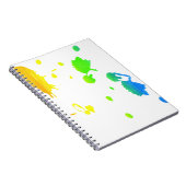 Rainbow-Spritzer Notizblock (Rechte Seite)