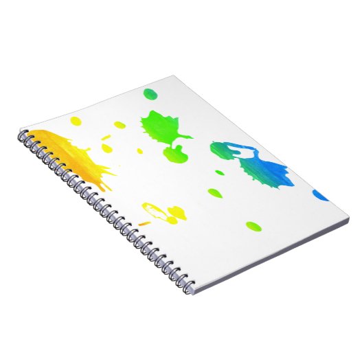 Rainbow-Spritzer Notizblock (Rechte Seite)