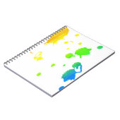 Rainbow-Spritzer Notizblock (Linke Seite)