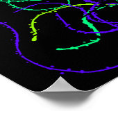 Rainbow Spritzer Poster (Ecke)