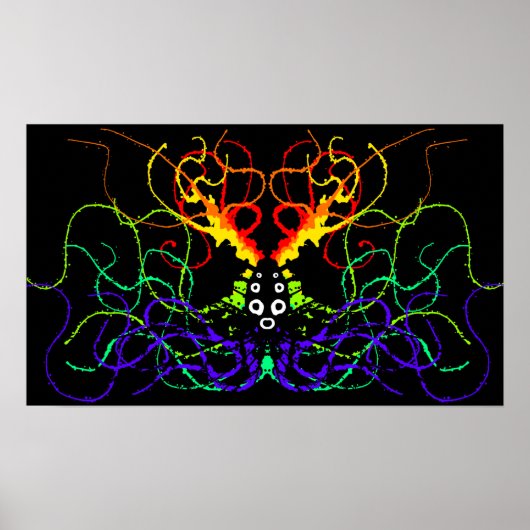 Rainbow Spritzer Poster (Vorne)