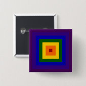 Rainbow Square Button (Vorne & Hinten)