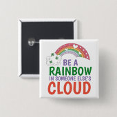 Rainbow-Square-Button-Button Button (Vorne & Hinten)