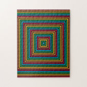 Rainbow Square Hypnotische Illusion Herausforderun Puzzle (Vertikal)