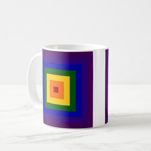 Rainbow Square Kaffeetasse (Vorderseite Links)