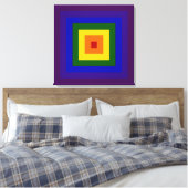 Rainbow Square Leinwanddruck (Insitu (Schlafzimmer))