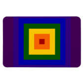Rainbow Square Magnet (Horizontal)