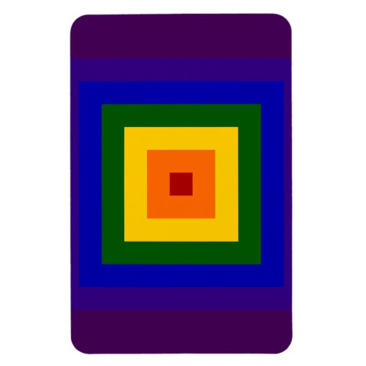 Rainbow Square Magnet (Vertikal)