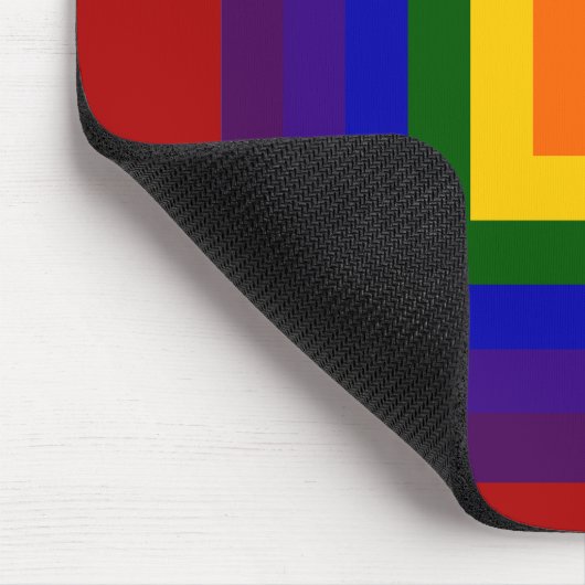 Rainbow Square Mousepad (Ecke)