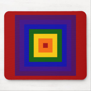 Rainbow Square Mousepad