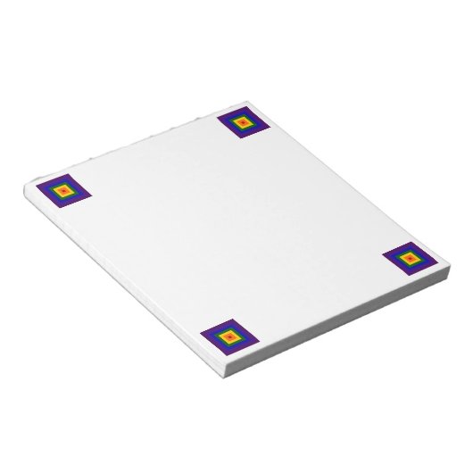 Rainbow Square Notizblock (angewinkelt)