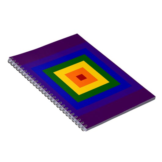 Rainbow Square Notizblock (Rechte Seite)