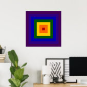 Rainbow Square Poster (Heimbüro)