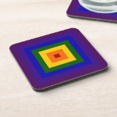 Rainbow Square Untersetzer (Linke Seite)