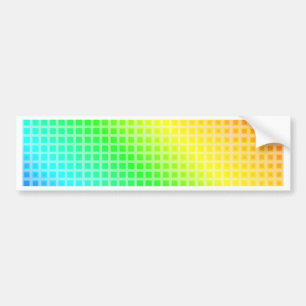 Rainbow Squares Autoaufkleber