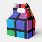 Rainbow Squares Black Geschenkschachtel (Rückseite)