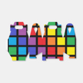 Rainbow Squares Black Geschenkschachtel (Ungefaltet)