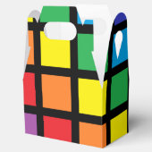 Rainbow Squares Black Geschenkschachtel (Geöffnet)