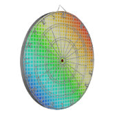 Rainbow Squares Dartscheibe (Vorderseite Links)
