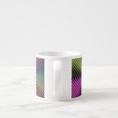 Rainbow Squares Espressotasse (Rückseite)