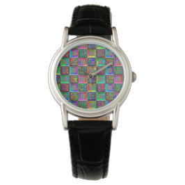 Rainbow Squares Fashion Watch von Julie Everhart Armbanduhr