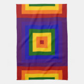 Rainbow Squares Geschirrtuch (Vertikal)